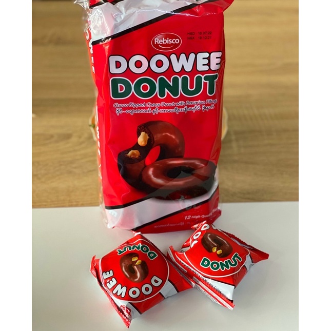 [MỚI] Bánh Doowee Donut socola thơm mềm xốp 1 gói 12 chiếc