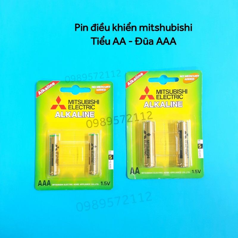 Pin tiểu AA- đũa AAA-pin điều khiển Mitsubishi.