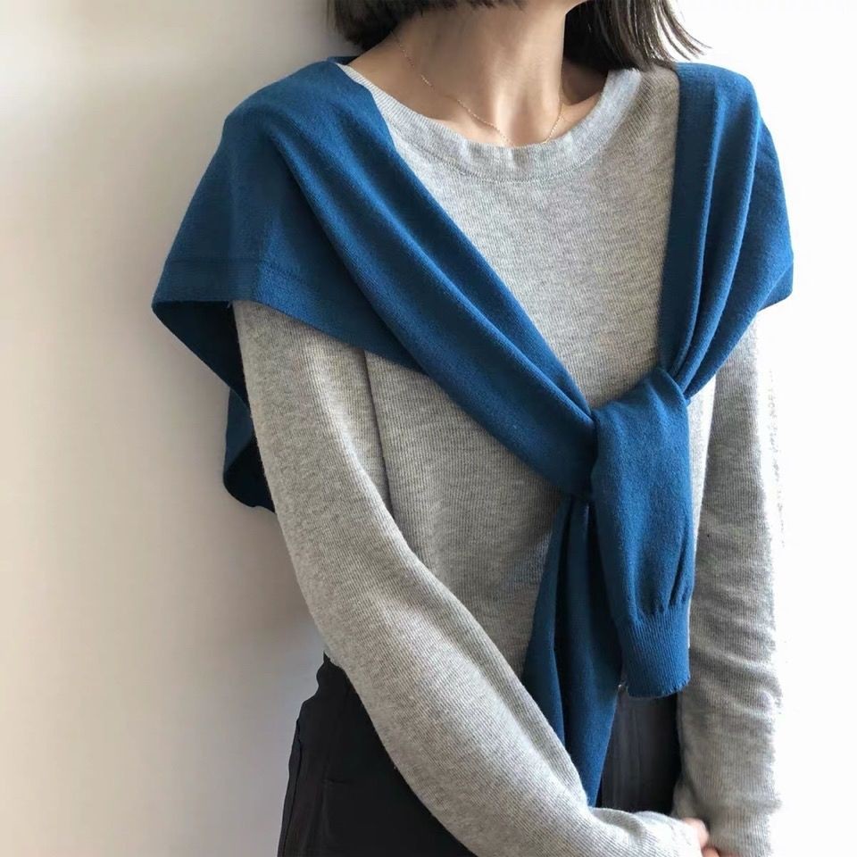 Áo Choàng Dệt Kim Thời Trang Thu Đông Hàn Quốc 2020 Dành Cho Nữ