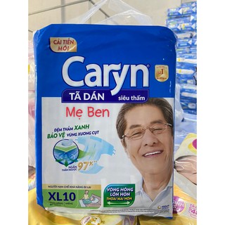[MẪU MỚI] Tã Bỉm Dán Người Lớn Caryn Siêu Thấm Size XL10 miếng
