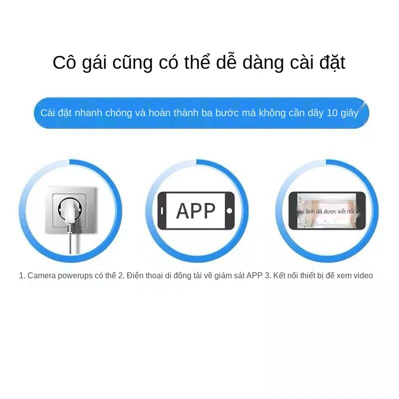 Camera không dây mạng thông minh wifi có thể kết nối với điện thoại di động từ xa bộ giám sát ban đêm độ nét cao t
