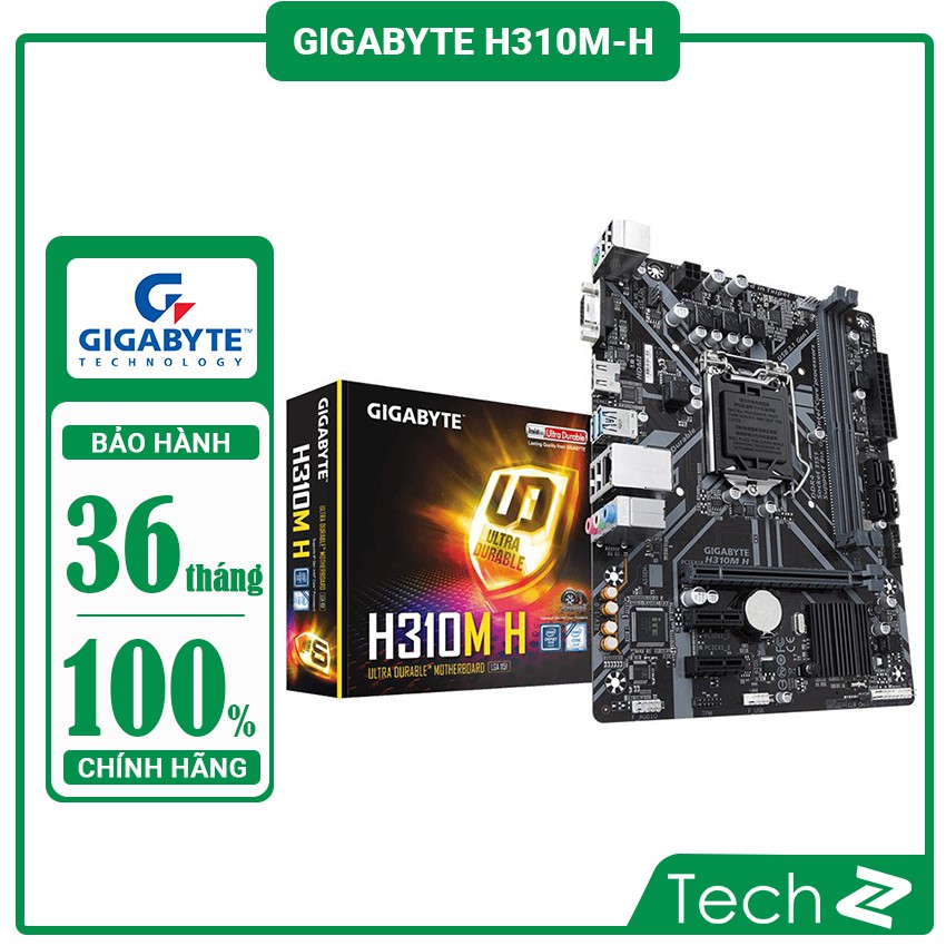 Mainboard GIGABYTE H310M H (Intel H310, Socket 1151, m-ATX, 2 khe RAM DDR4)