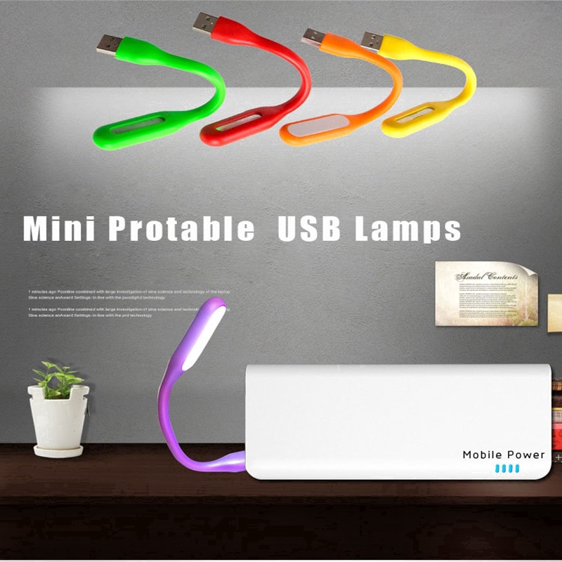 Đèn LED đọc sách cổng USB thiết kế mini nhỏ gọn