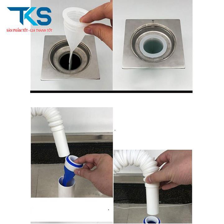 Bịt cống thần thánh ngăn mùi hôi, bịt nắp bồn rửa, cống thoát nước, côn trùng sạch sẽ cho gia đình thông tắc ống cống