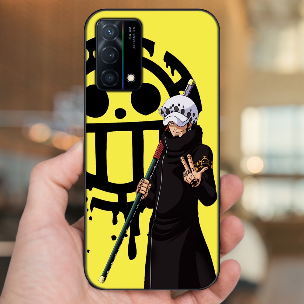 Ốp lưng Oppo K9 viền đen in hình Law One Piece