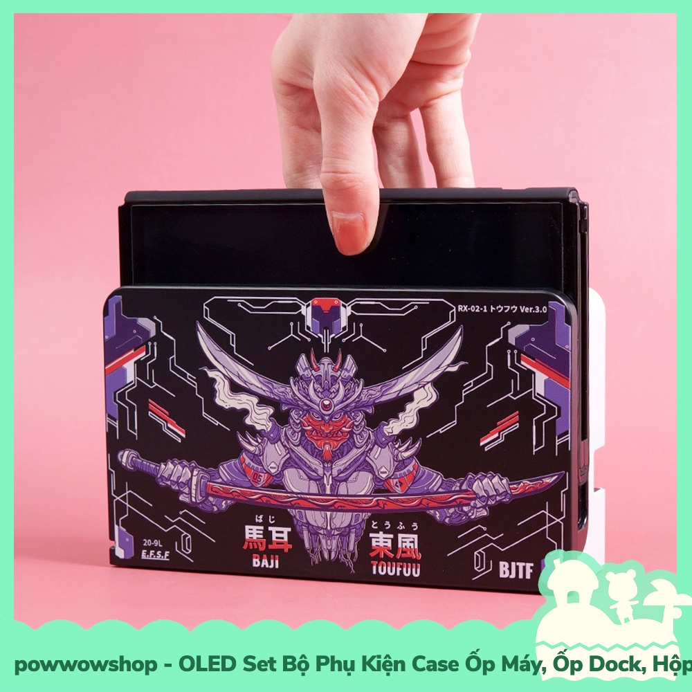 [Sẵn VN - Hỏa Tốc] Oled Set Bộ Phụ Kiện Case Máy, Case Dock, Hộp Băng Nintendo Switch Phong Cách Baji Toufuu