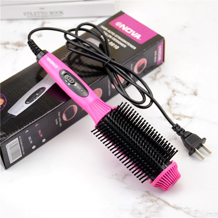 Lược điện Nova 8810 uốn cụp chính hãng SỬ DỤNG CÔNG NGHỆ NANO KHÔNG GÂY HẠI TÓC Có Ngay Mái Tóc Như Ý Sau 5 Phút