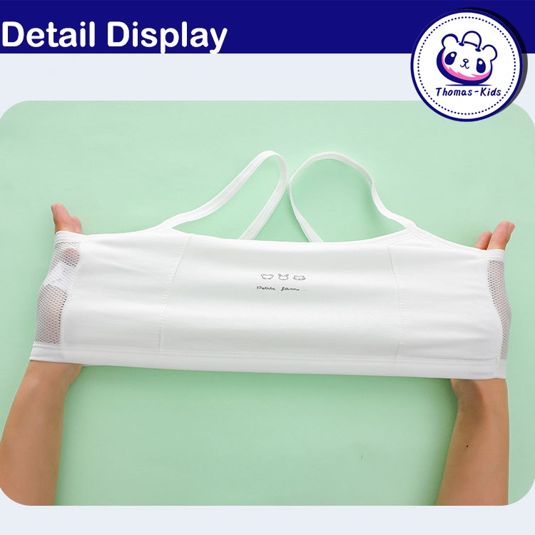 Áo Lót Lưới Mỏng Thoáng Khí Dành Cho Bé Gái 8-16 Tuổi 30-50kg