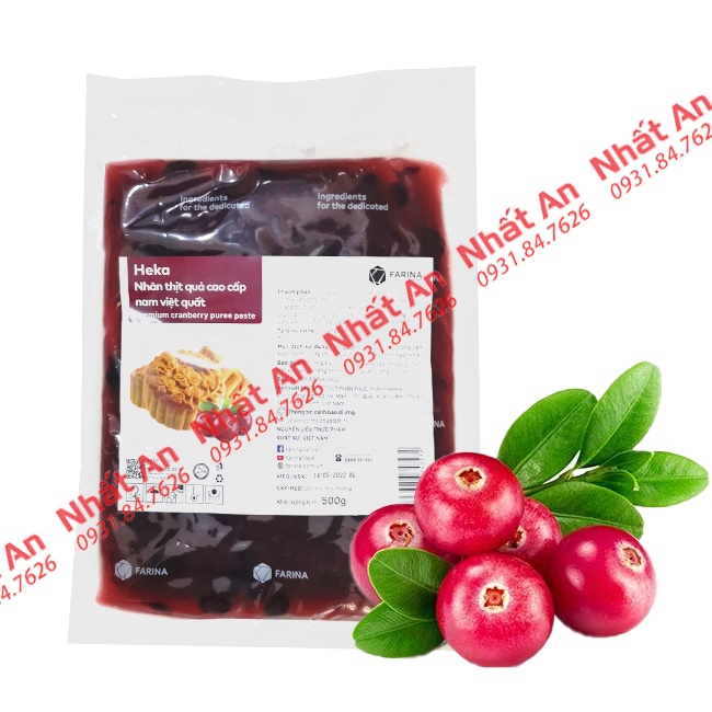 Nhân trung thu quả nam việt quất sên sẵn HEKA FARINA 500gr