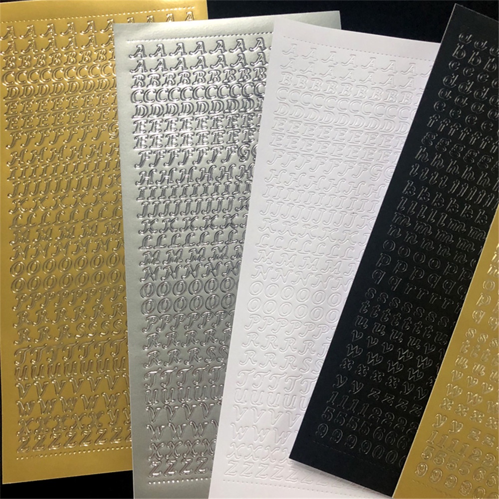 Sticker Dán Trang Trí Diy Họa Tiết Chữ Sáng Tạo