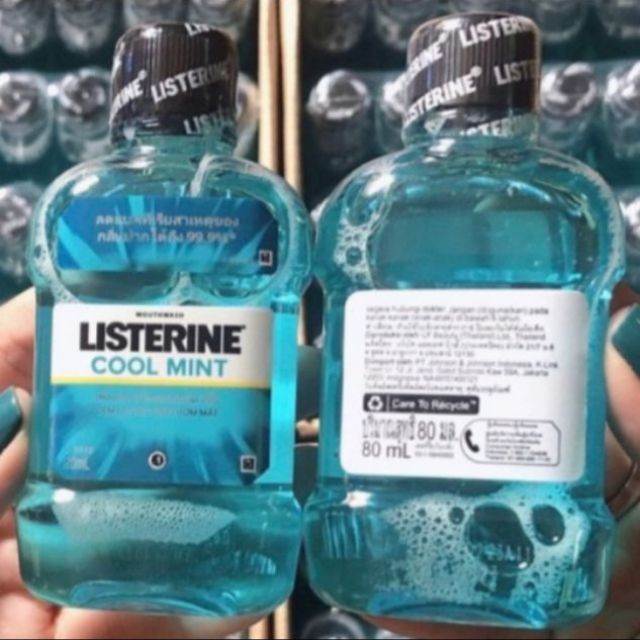 (80ml) Nước súc miệng Listerine Cool mint
