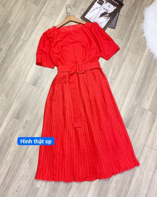 Đầm xoè tay con Tùng dập ly