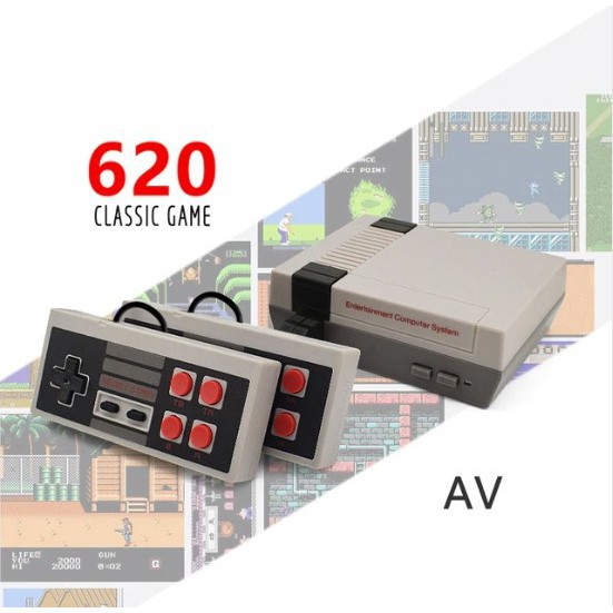 Máy Chơi Game Cổ Điển Freeship Máy Điện Tử 4 Nút NES Classic 620 Trò Chơi