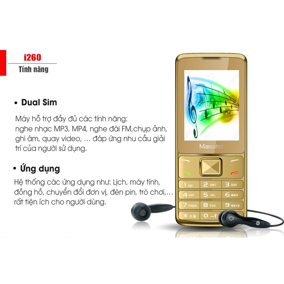 Masstel I260 - Điện Thoại Giá Rẻ | BigBuy360 - bigbuy360.vn
