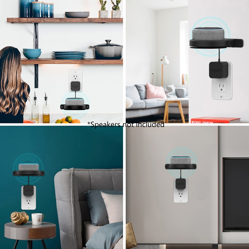 Giá Đỡ Loa Gắn Tường Tiết Kiệm Không Gian Cho Echo Dot 3 / 4