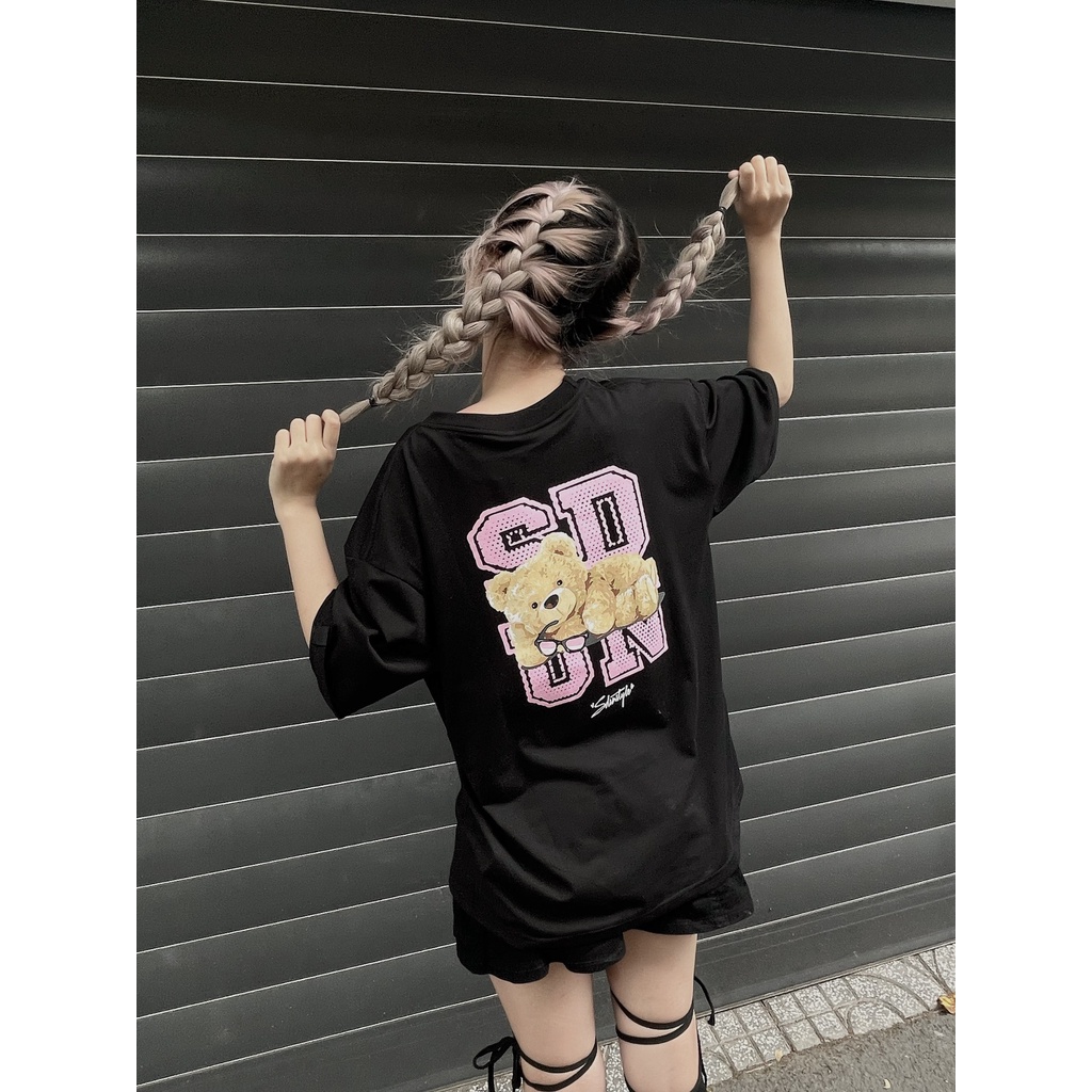 Áo Thun Unisex Nam Nữ Form rộng Local Brand SDVN BEAR LYING