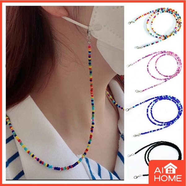 Dây chuỗi hạt đeo mắt kiếng nhiều màu chống trượt và thất lạc sành điệu cho nữ