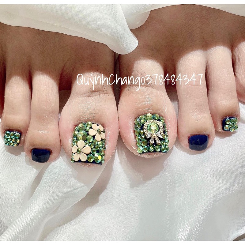 Hoa Bột 3D: Set 2 bông Hoa Mai trang trí móng nails