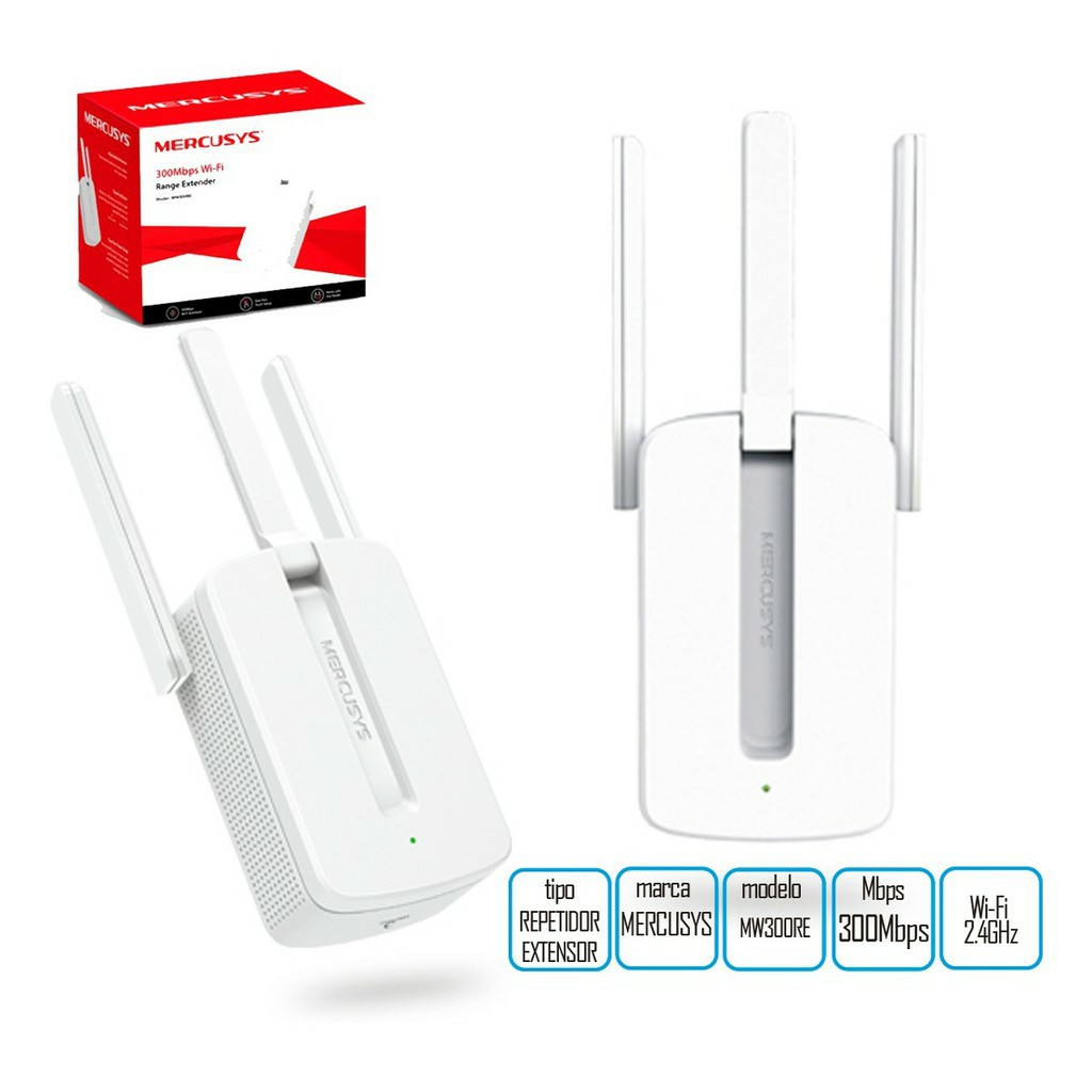 Giá Tốt-Mercusys N 300Mbps Bộ kích sóng WiFi 3 Râu -MW300RE- Hàng chính hãng phân phối bởi TP-Link Việt Nam