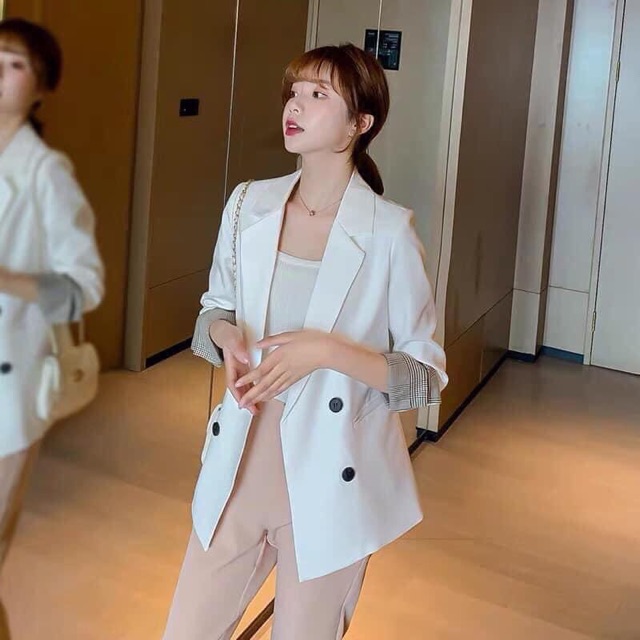 Áo blazer tay kẻ ( hàng order không có sẵn) | BigBuy360 - bigbuy360.vn