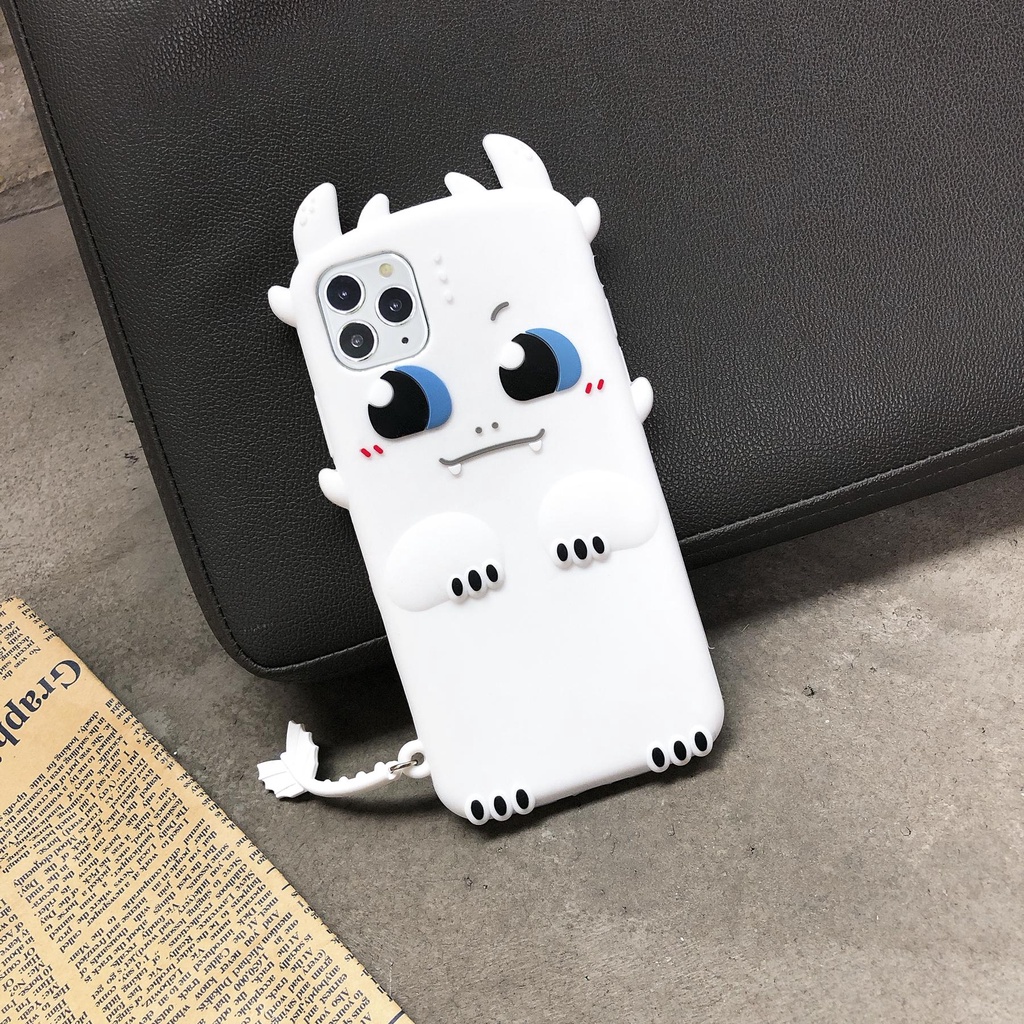 Ốp Điện Thoại Silicon Tpu Mềm Chống Sốc Hình Rồng 3D Cho IPhone 11 12 13 Pro Max mini XS Max X XS XR 7 8 Plus