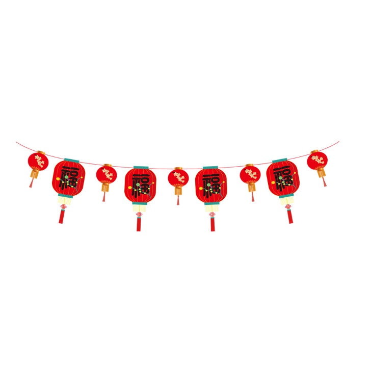Cờ trang trí tết mẫu 08