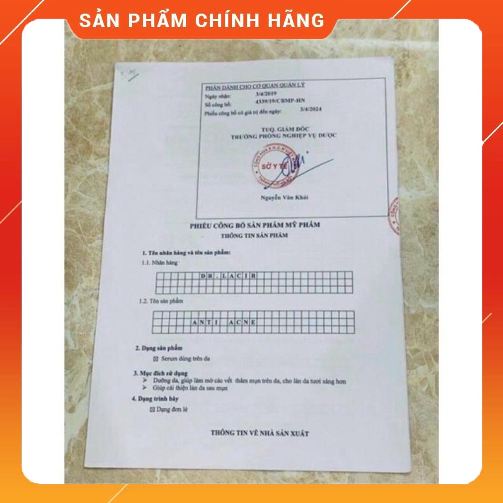Tinh chất mụn VITA Black Ginseng Dr.Lacir