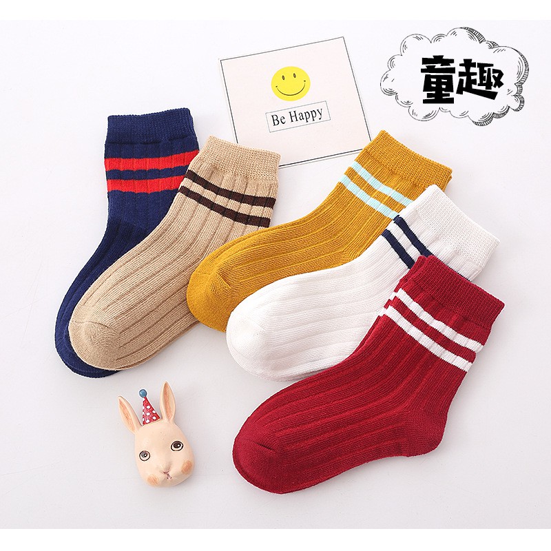 Set 5 Tất Cho Bé RIGHT EURO Cao Cấp In Hình Ngộ Nghĩnh Dày Ấm Cao Cổ Chất Cotton 069