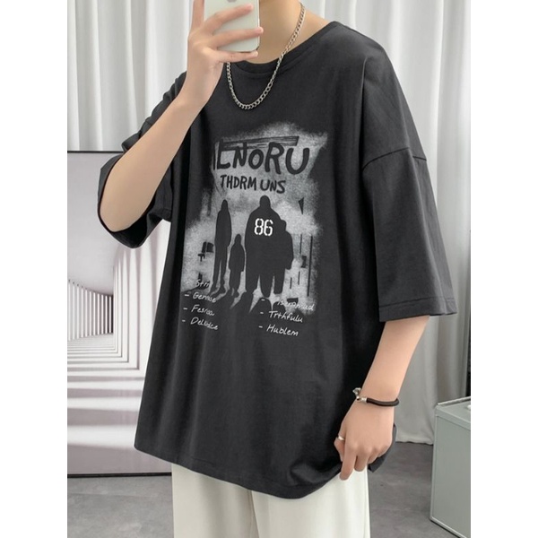 Áo thun tay lỡ nam nữ, áo phông unisex form rộng chất cotton mát mịn thấm hút mồ hôi in hình ANDIMAN