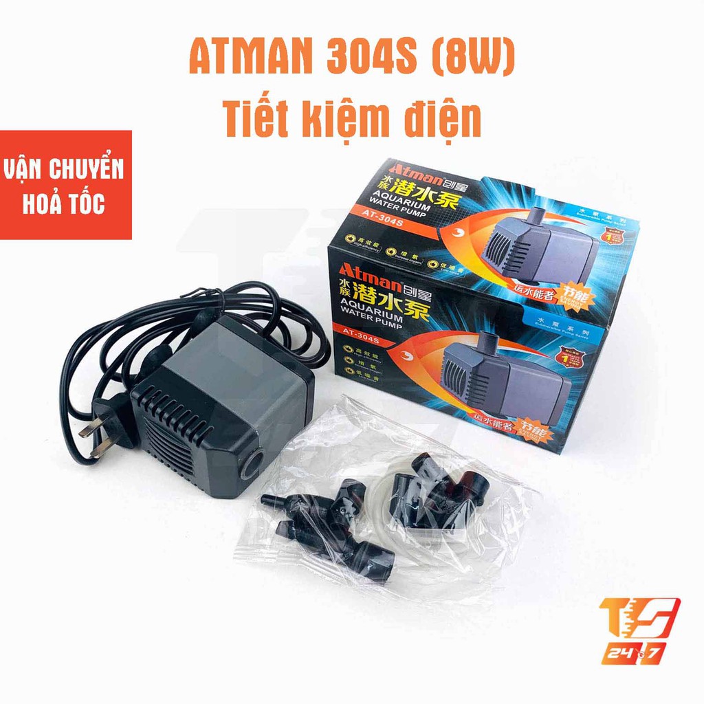 Máy Bơm Nước ATMAN 304S Công Suất 8W - Máy Bơm Tiết Kiệm Điện