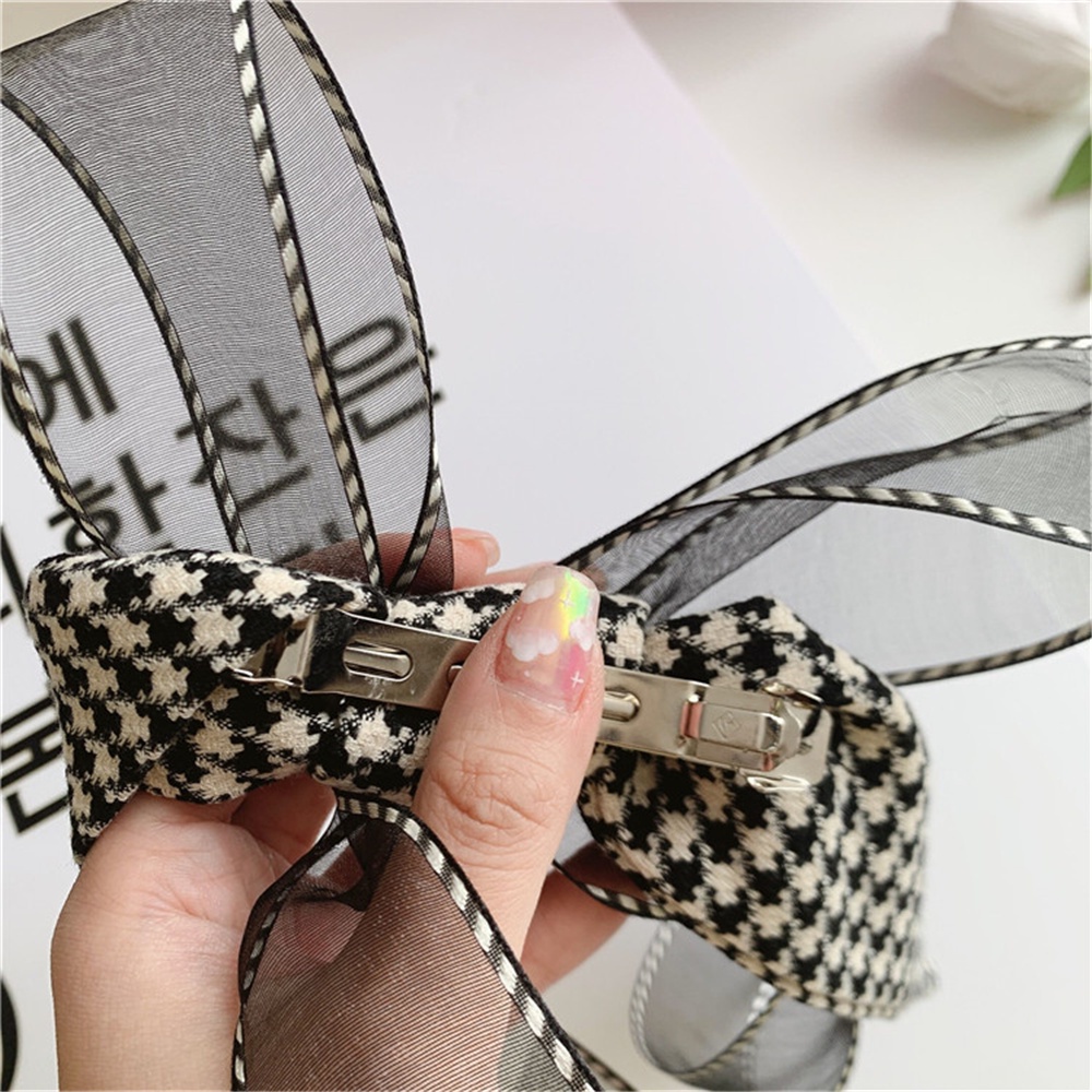 Kẹp Tóc Hình Nơ Ren Bằng Hợp Kim Thời Trang Hàn Quốc Cho Nữ