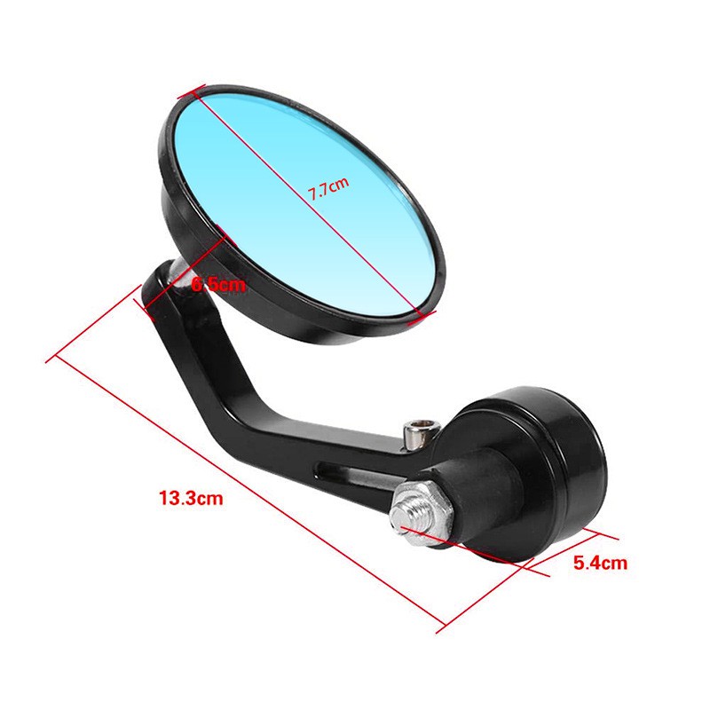 Gương tròn độ gù ghi đông 22mm chống chối