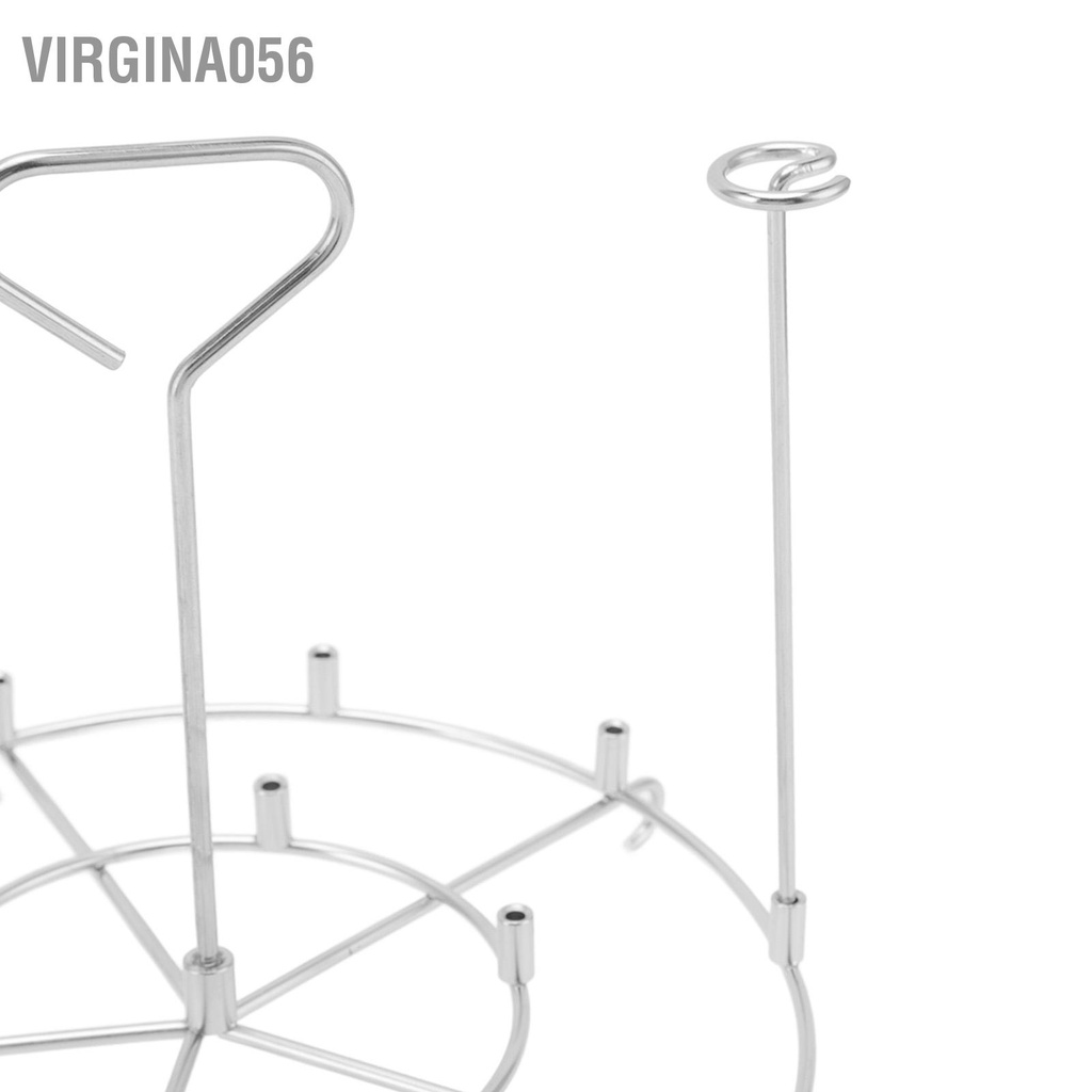 Virgina056 Chân đế xiên 8 Quart Bếp nướng thẳng đứng bằng thép không gỉ 8QT cho Phụ kiện bếp chiên nhúng Kabobs