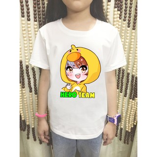 Áo hero team nam nữ cho các bé