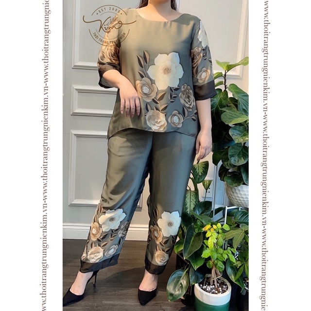 Set lụa trung niên sang trọng Bigsize