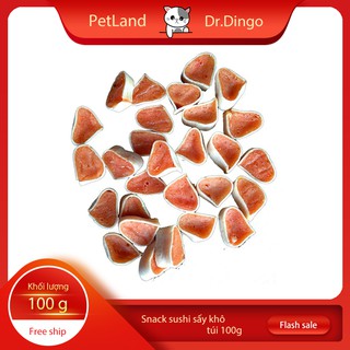 Bánh thưởng cho chó Dr.Dingo Feast (Viên sushi cá hồi) 100gr/túi