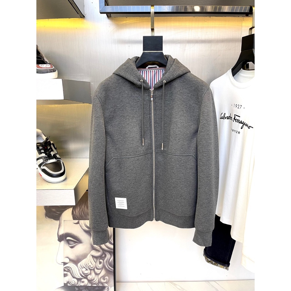 Áo khoác nỉ nam thời trang Thom Browne TB kiểu dáng trẻ trung, basic