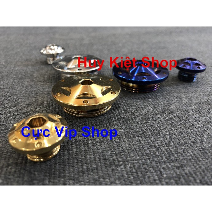 Bộ Nắp Đề Hoa Tuyết Inox Xi Titan, Xi Vàng, Xi Trắng Cho YAMAHA MS2302