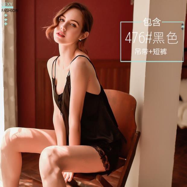 Bộ ngủ lụa satin San San- Hàng nhập Quảng Châu cao cấp | BigBuy360 - bigbuy360.vn