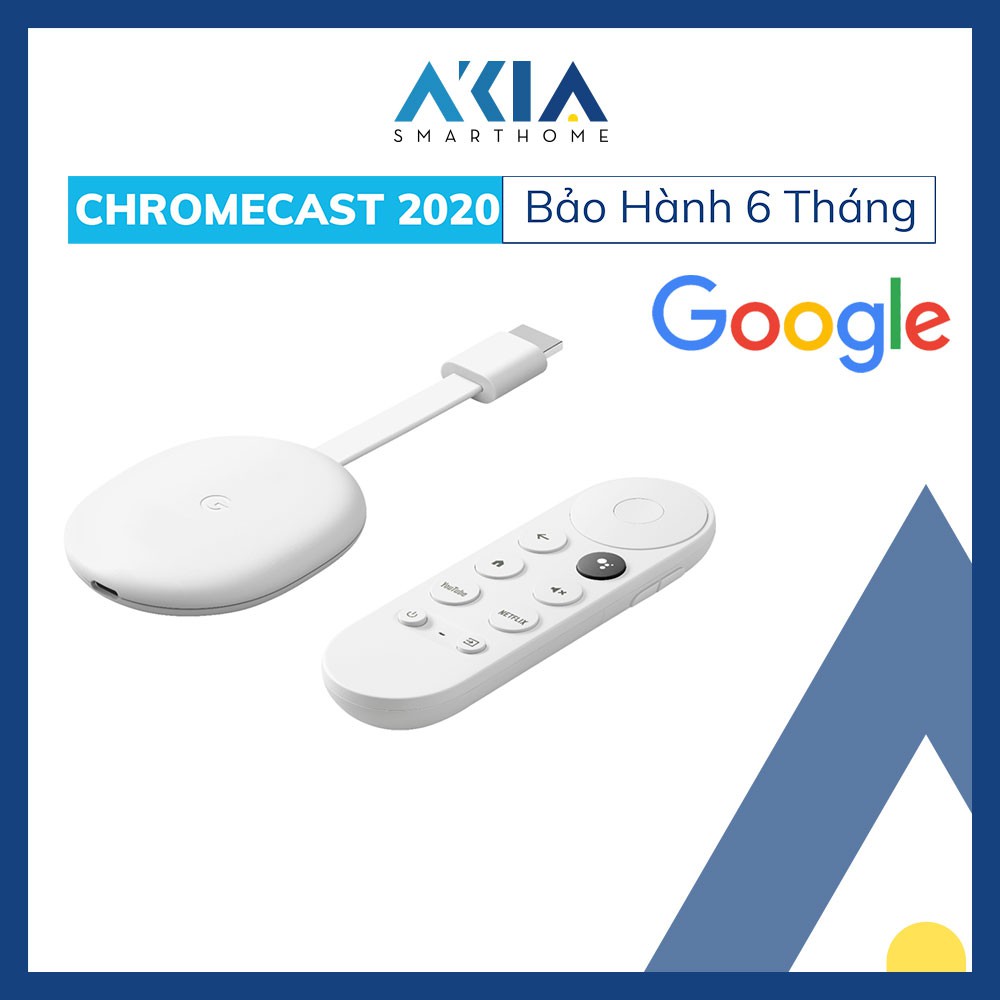 Google Chromecast 2020 thích hợp Google TV và Google Assistant - chất lượng 4K HDR