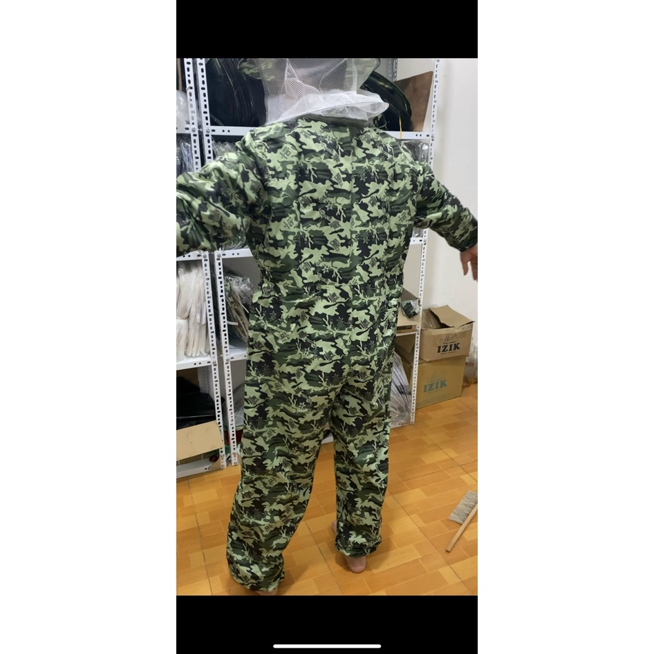 Quần áo nuôi ong,bắt ong hàng nhập khẩu-màu xanh nhạt