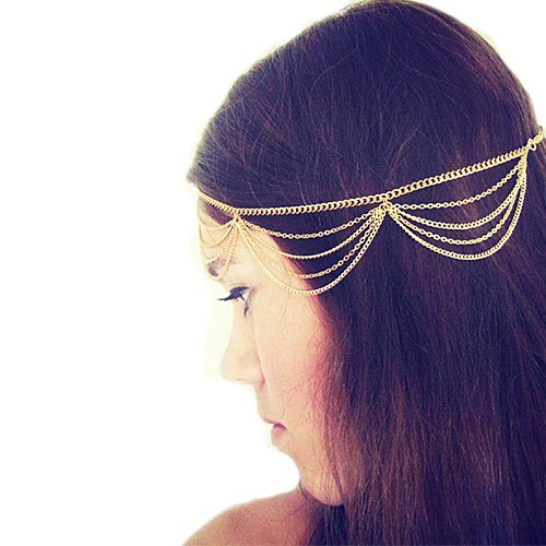 Vòng đội đầu phong cách boho đính đá sang trọng