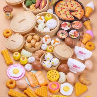 Đồ chơi bánh bao, bánh pizza đồ chơi cho bé từ 84-88 chi tiết có hộp xịn (ảnh thật)