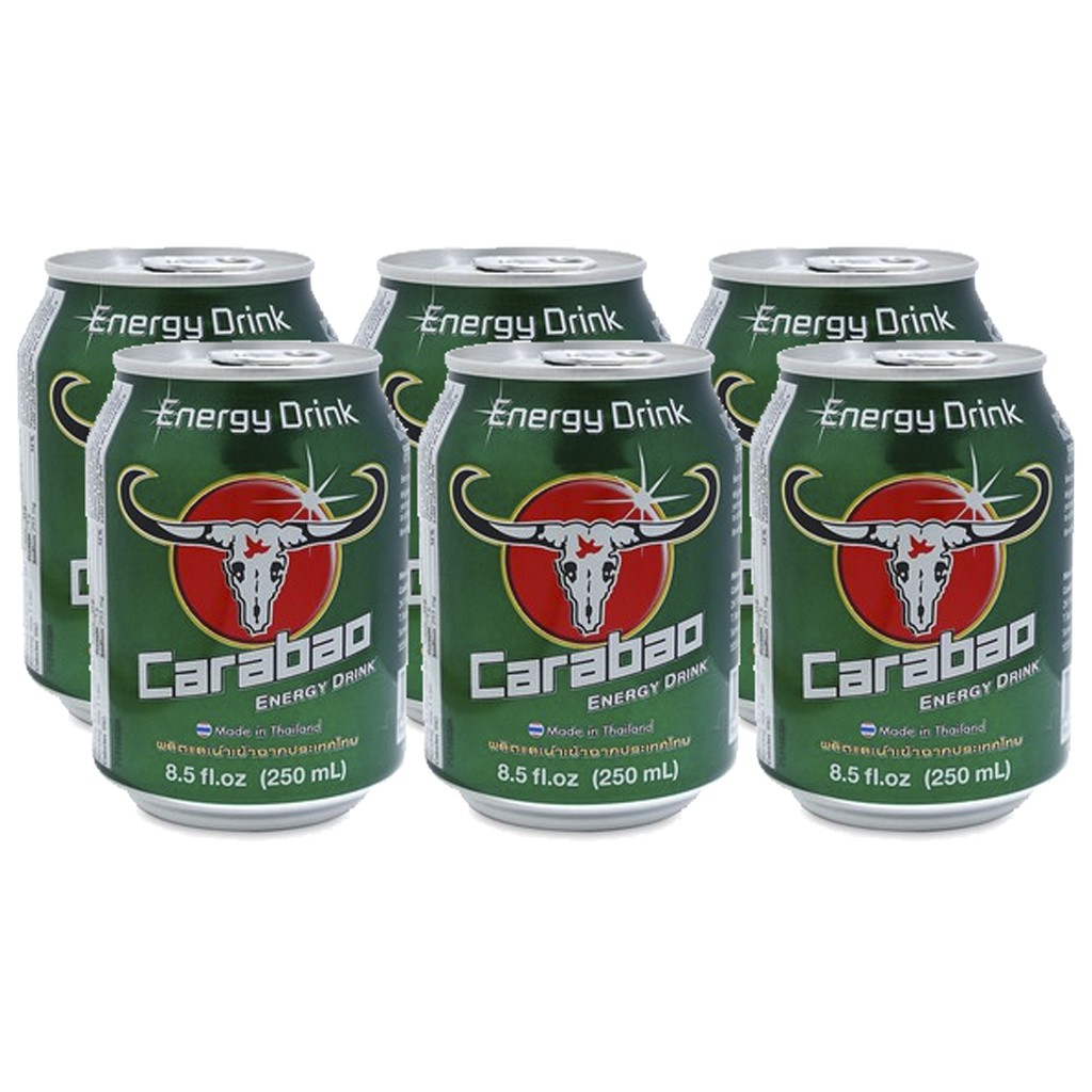 Thùng 24 lon nước tăng lực Carabao 250ml