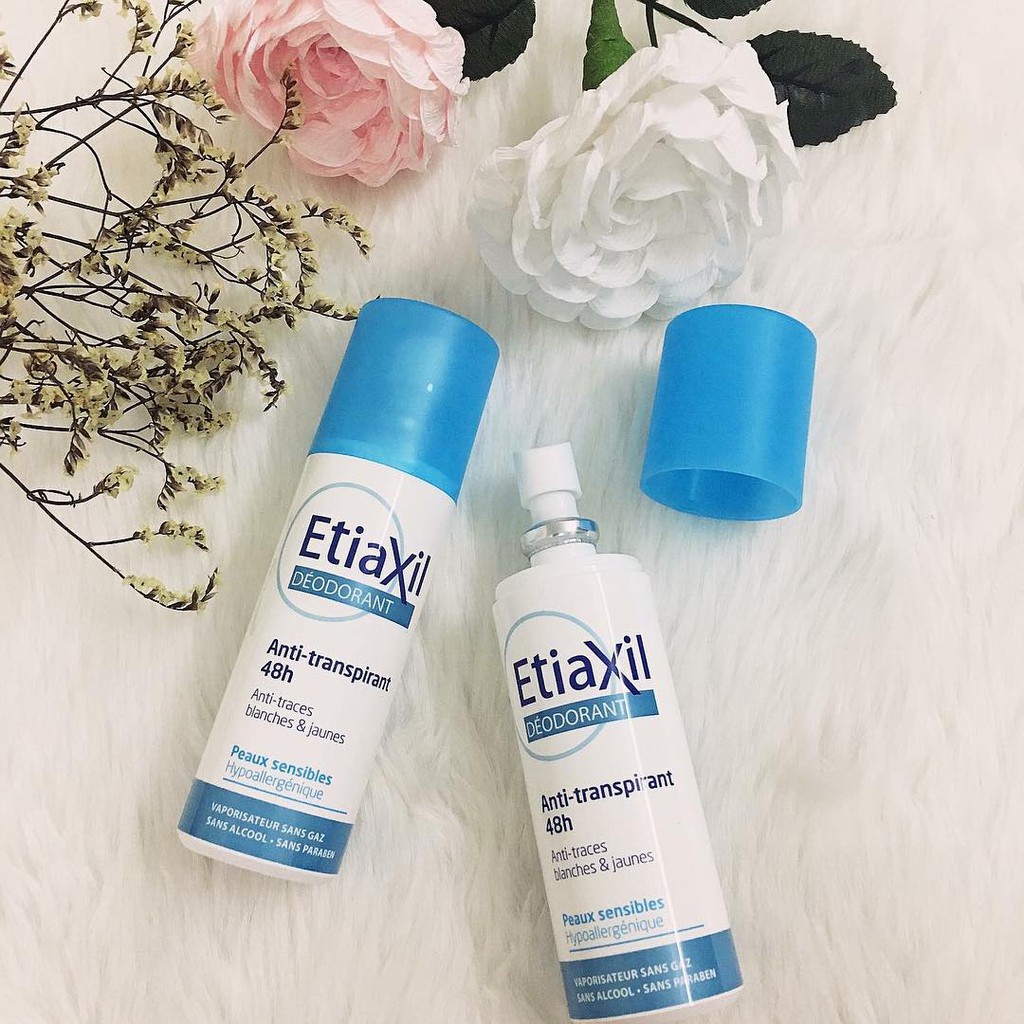 Xịt Khử Mùi Hôi Nách Etiaxil Déodorant Anti-Transpirant 48h Anti-Traces Blanches & Jaunes 150ml | BigBuy360 - bigbuy360.vn