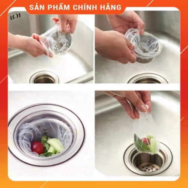 Set 100 Túi Lưới Lọc Rác Bồn Rửa Tiện Ích