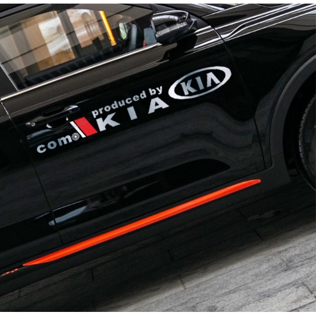 Bộ 2 tem dán cửa xe ô tô KIA