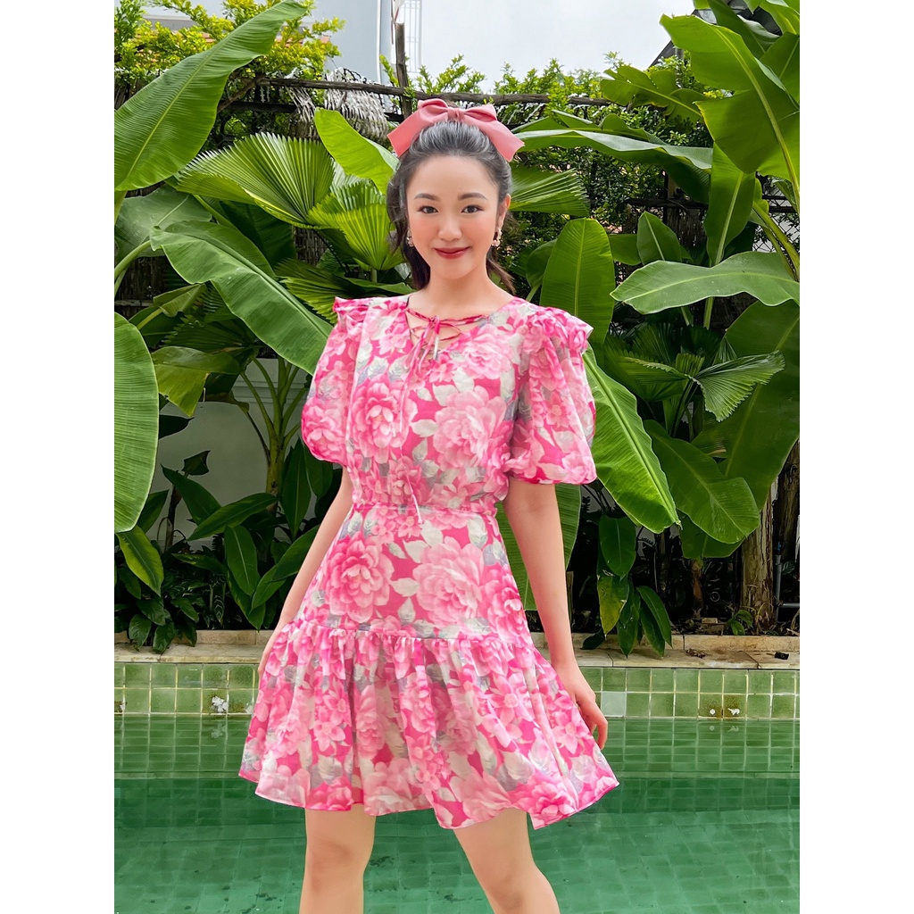 OLV - Đầm Peonia Puff Sleeve Dress