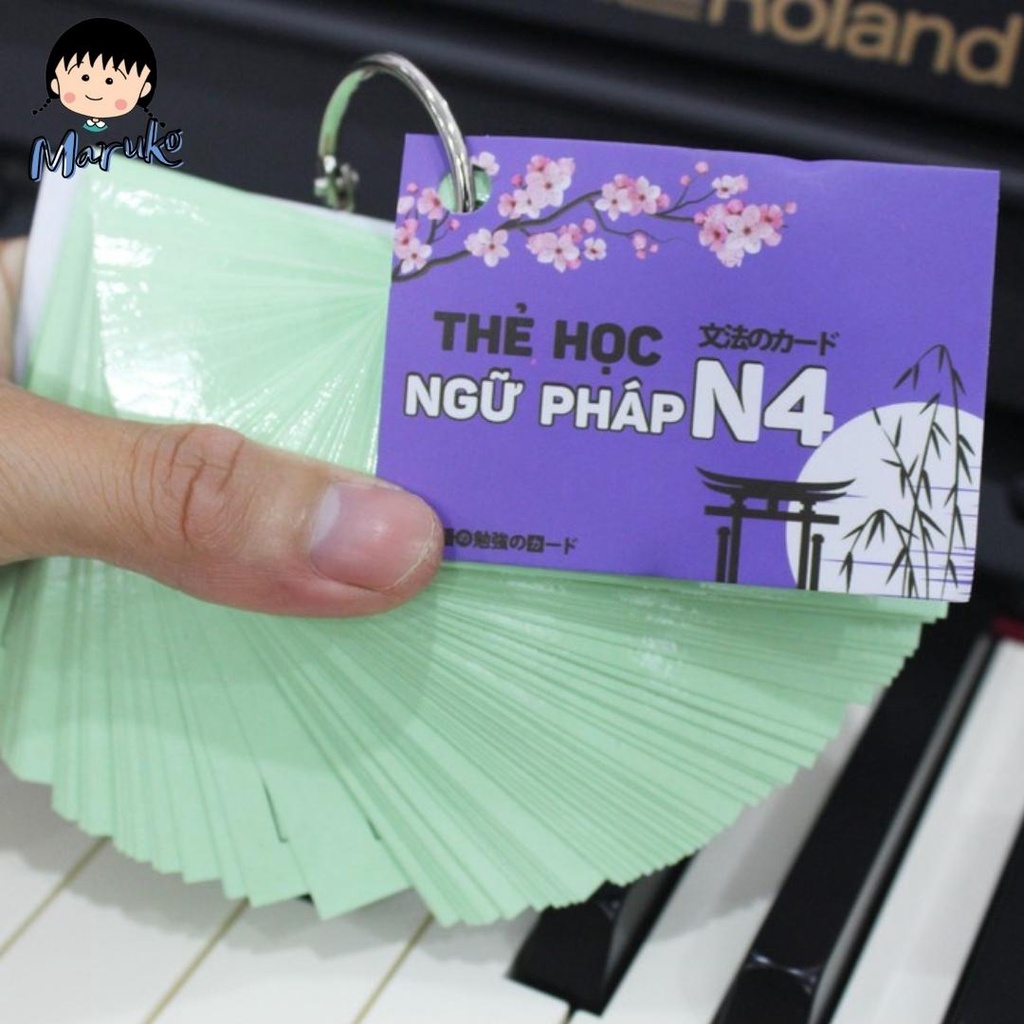 Thẻ Học Ngữ Pháp Tiếng Nhật Sơ Cấp N4 Tái Bản Mới Nhất - Flashcards Ngữ Pháp N4