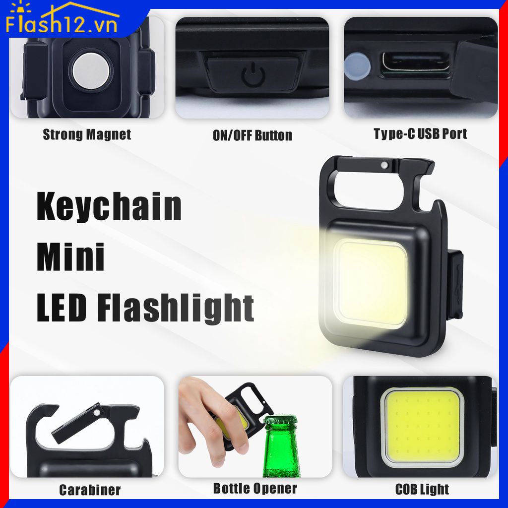 Đèn Pin Bóng LED Bỏ Túi Đa Năng Tiện Dụng Khi Đi Cắm Trại / Leo Núi